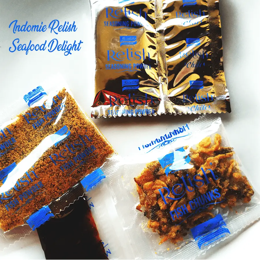 The Relish Seafood Delight seasoning packs