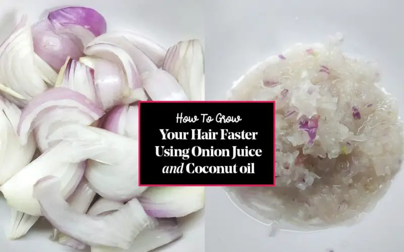 diy onion coconut oil mixture for hair growth
