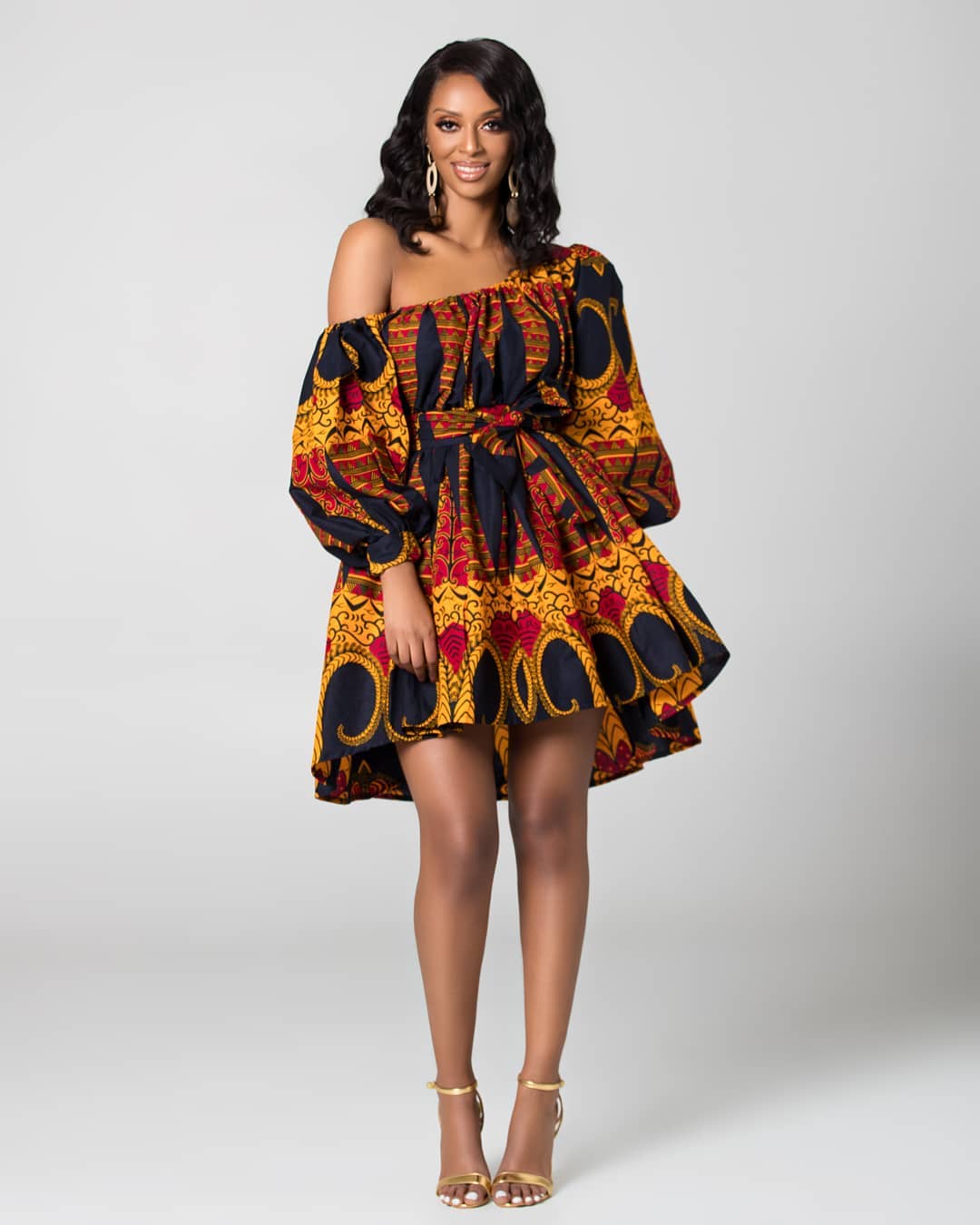 120 Ankara Short Gown Styles Designs 2023 | ThriveNaija