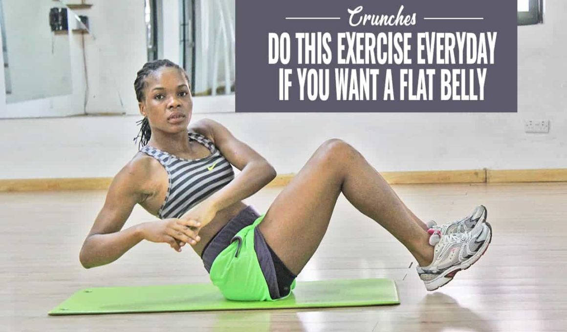 crunches for flat belly