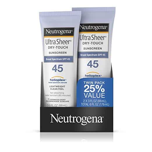 Neutrogena Ultra Sheer Dry-Touch Water Resistant and Non-Greasy Sunscreen Lotion
