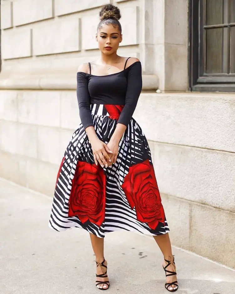 55 Latest Ankara Skirt Styles You Should Check Out | ThriveNaija