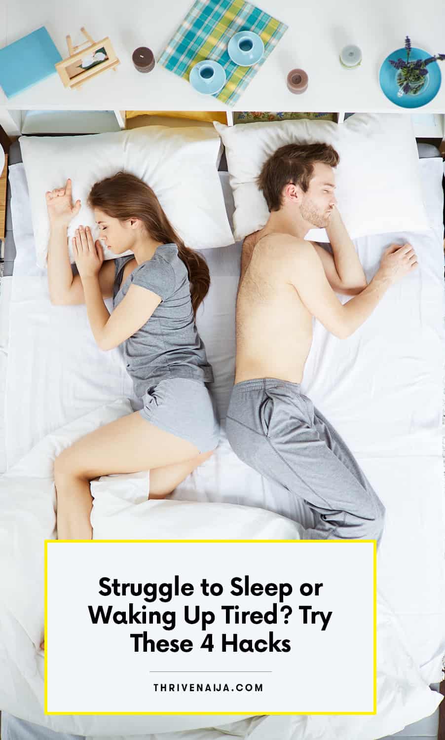 Struggling to sleep? Try these 4 easy hacks
