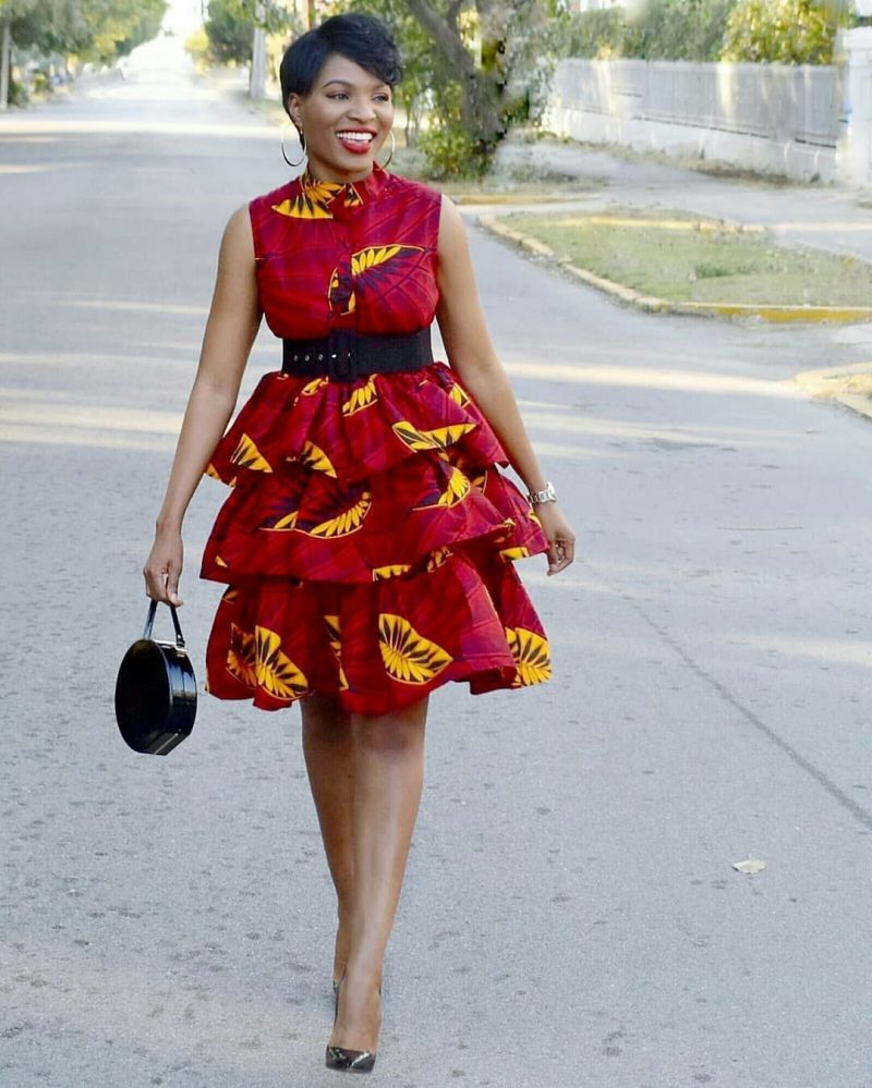 short flay ankara gowns