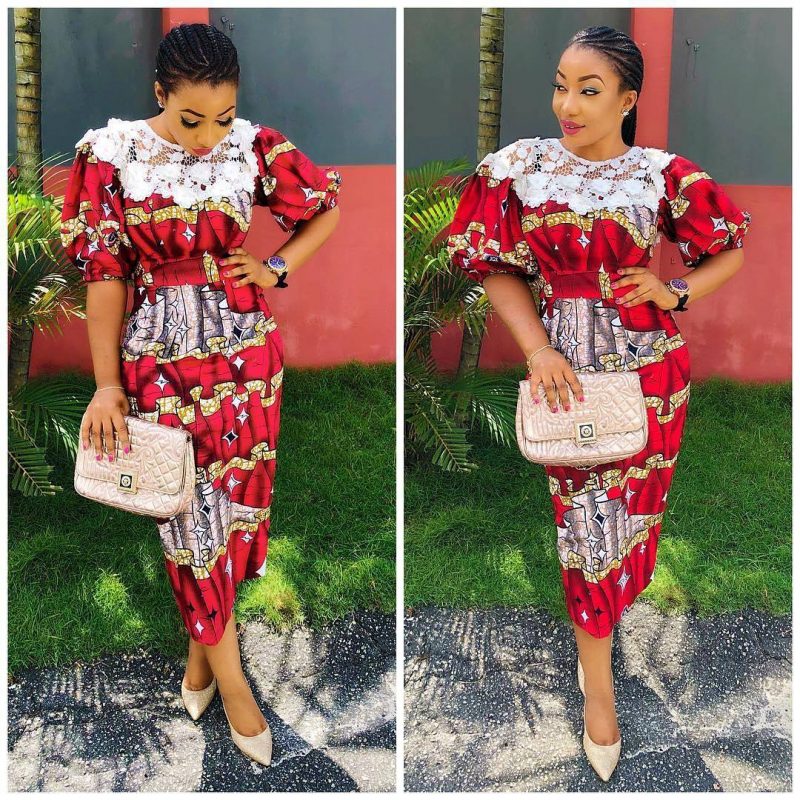 ankara short gown styles