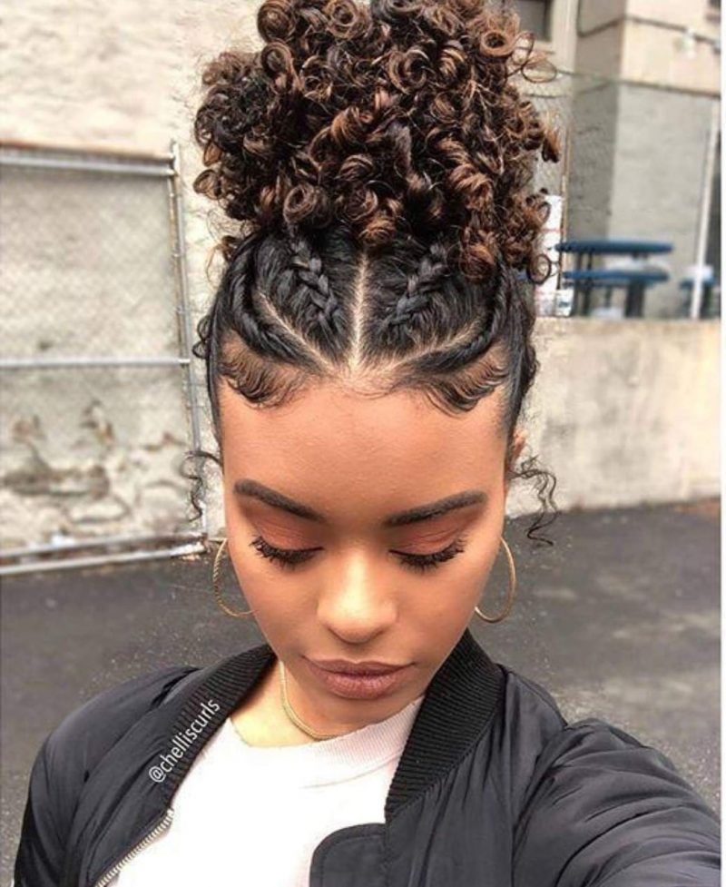 bun curly