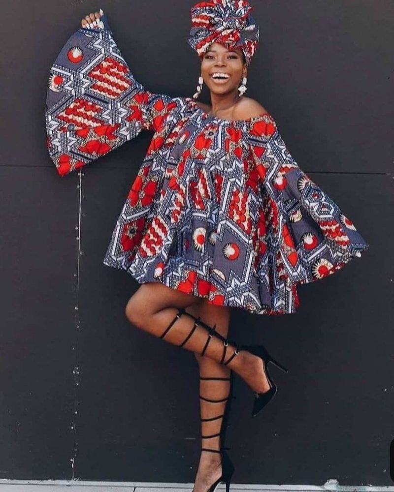 short flay ankara gowns