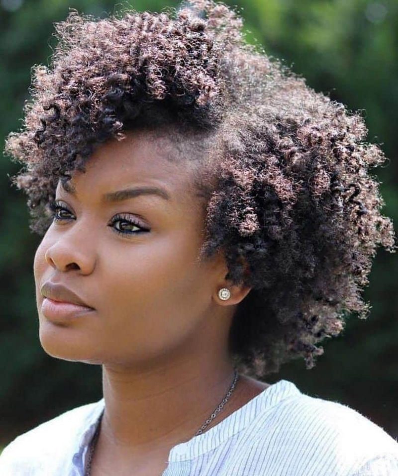 Natural hair hairstyle