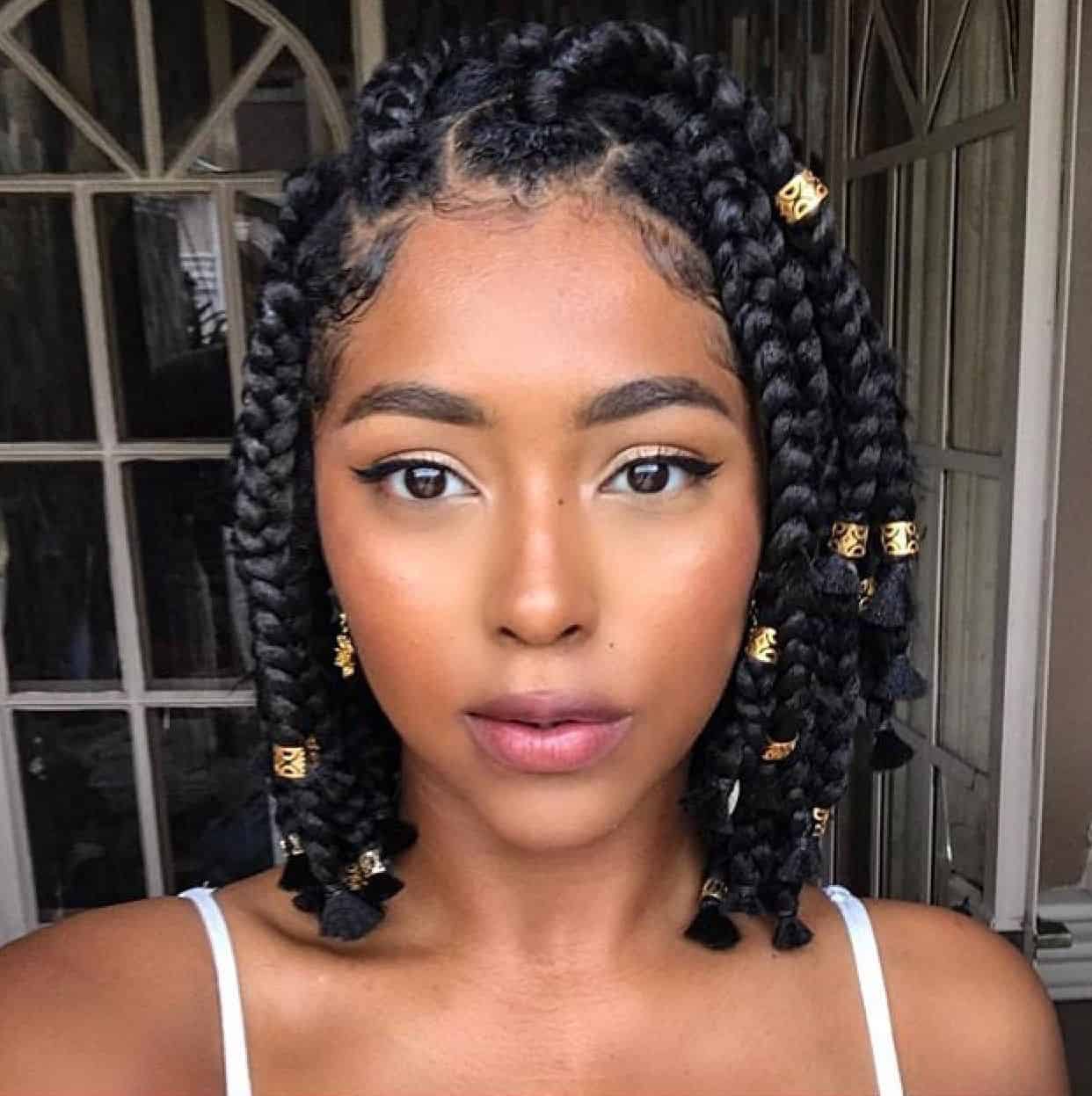 30 Short Box Braid Styles For Every Lady To Try ThriveNaija 30 Short Box Braid Styles For Every Lady To Try ThriveNaija