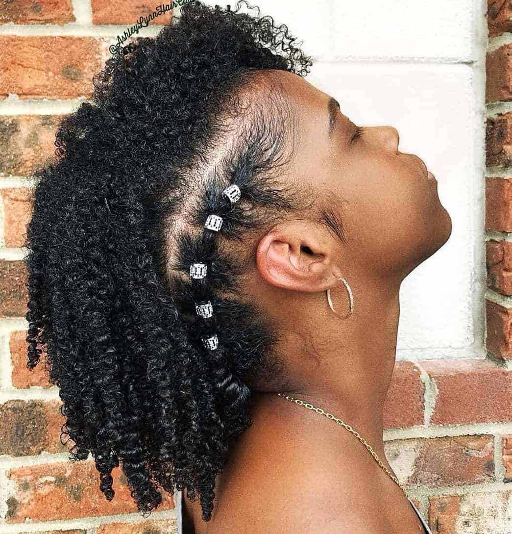 Natural hair hairstyle