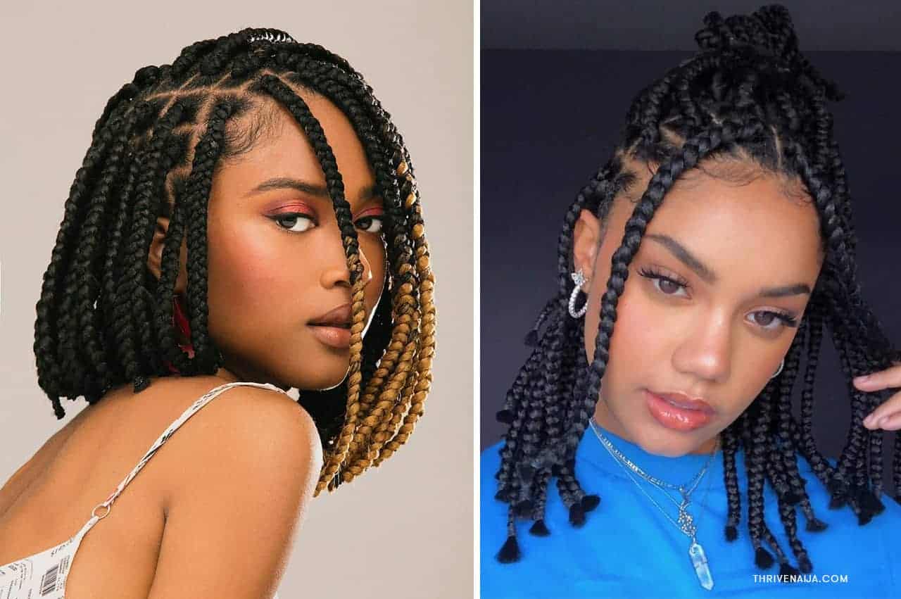 17 Short Box Braid Styles For Every Lady To Try Thrivenaija