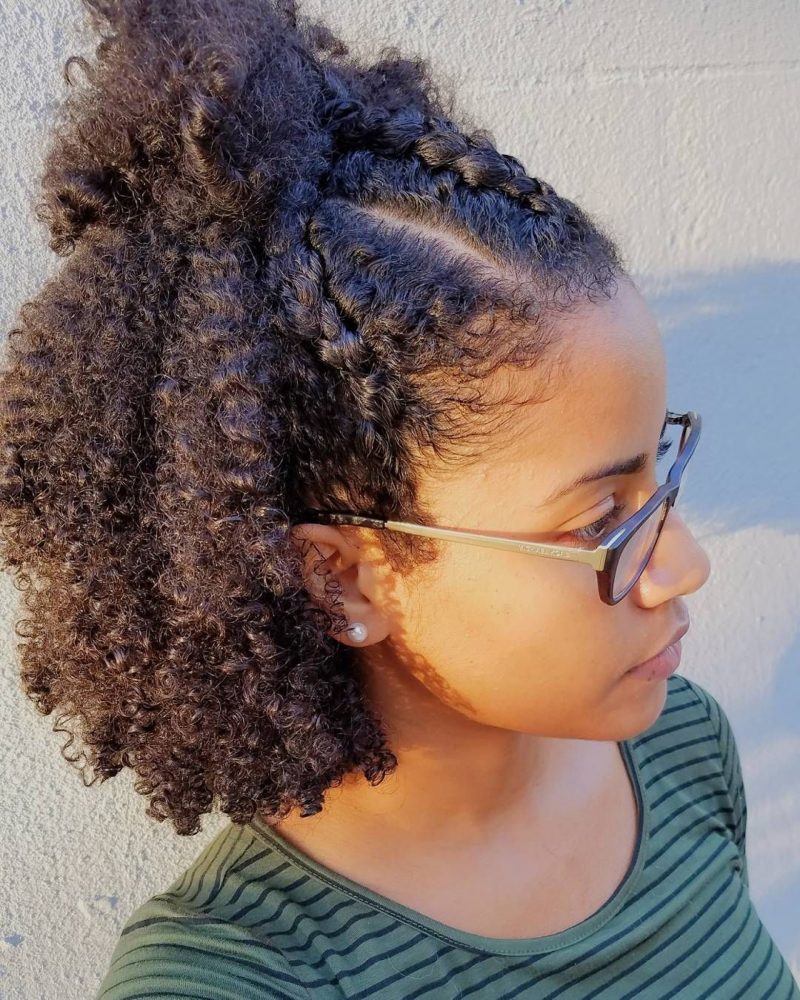 Natural hair hairstyle