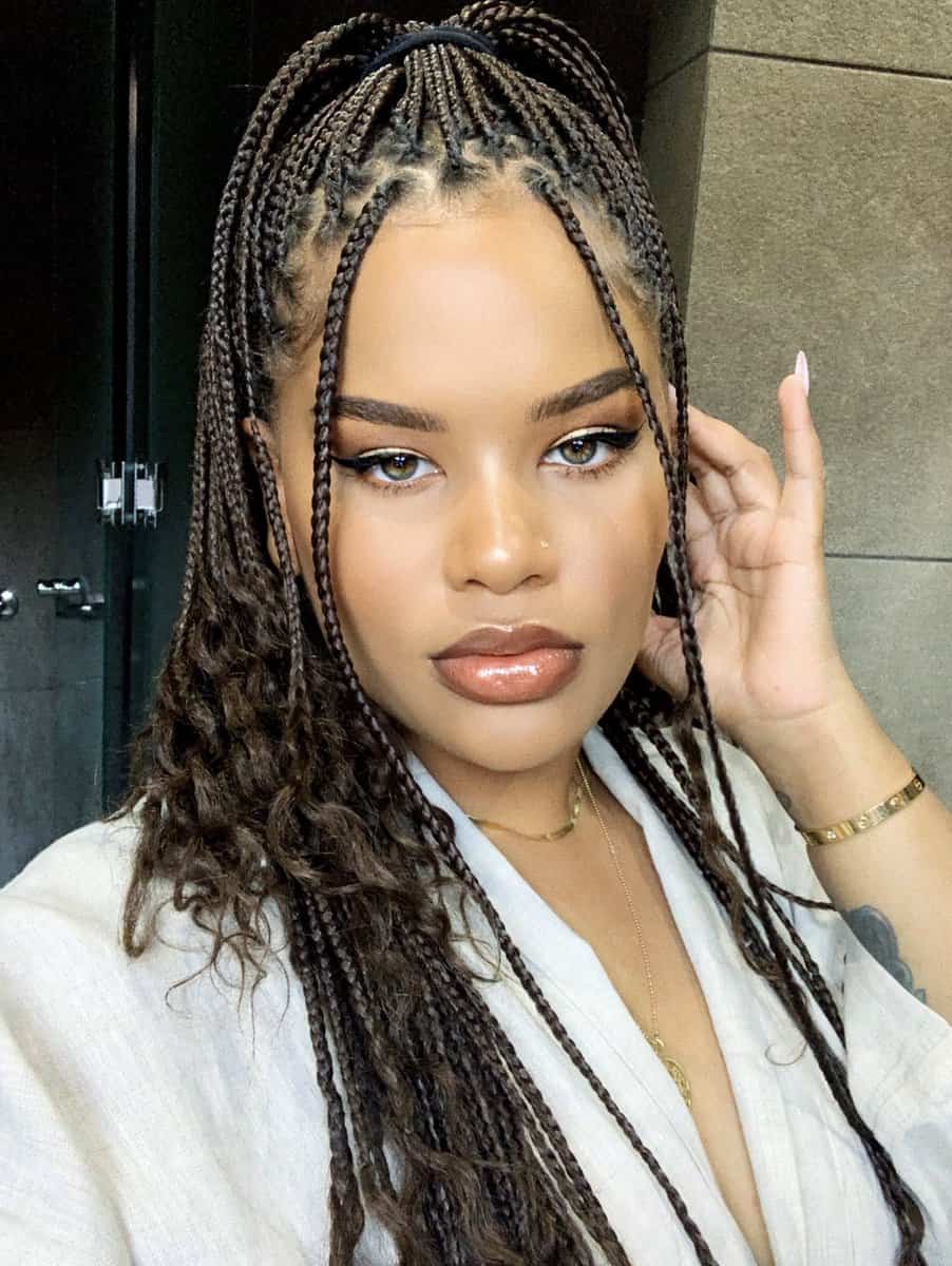 30 Box Braid Hairstyles Worth Trying In 2020 | ThriveNaija