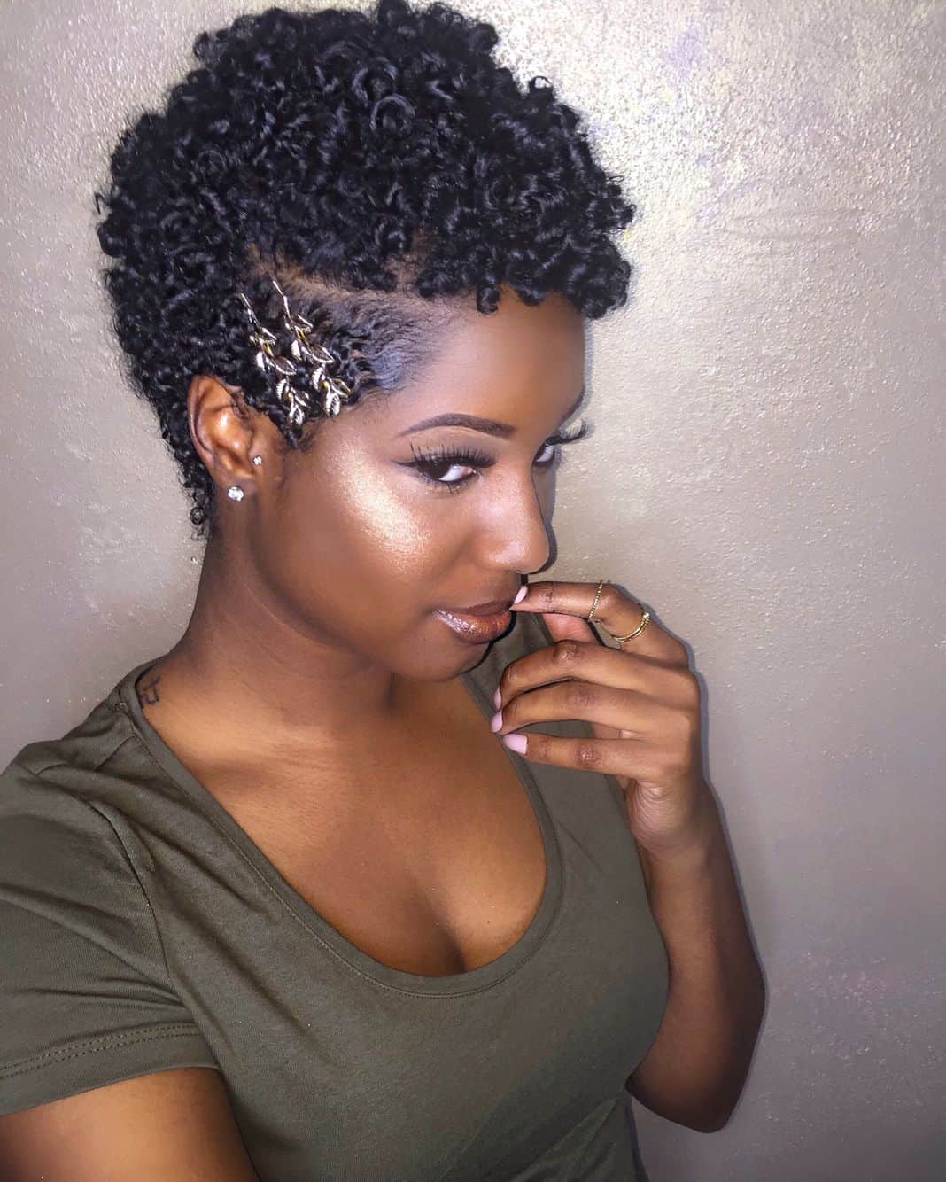 short natural hairstyle