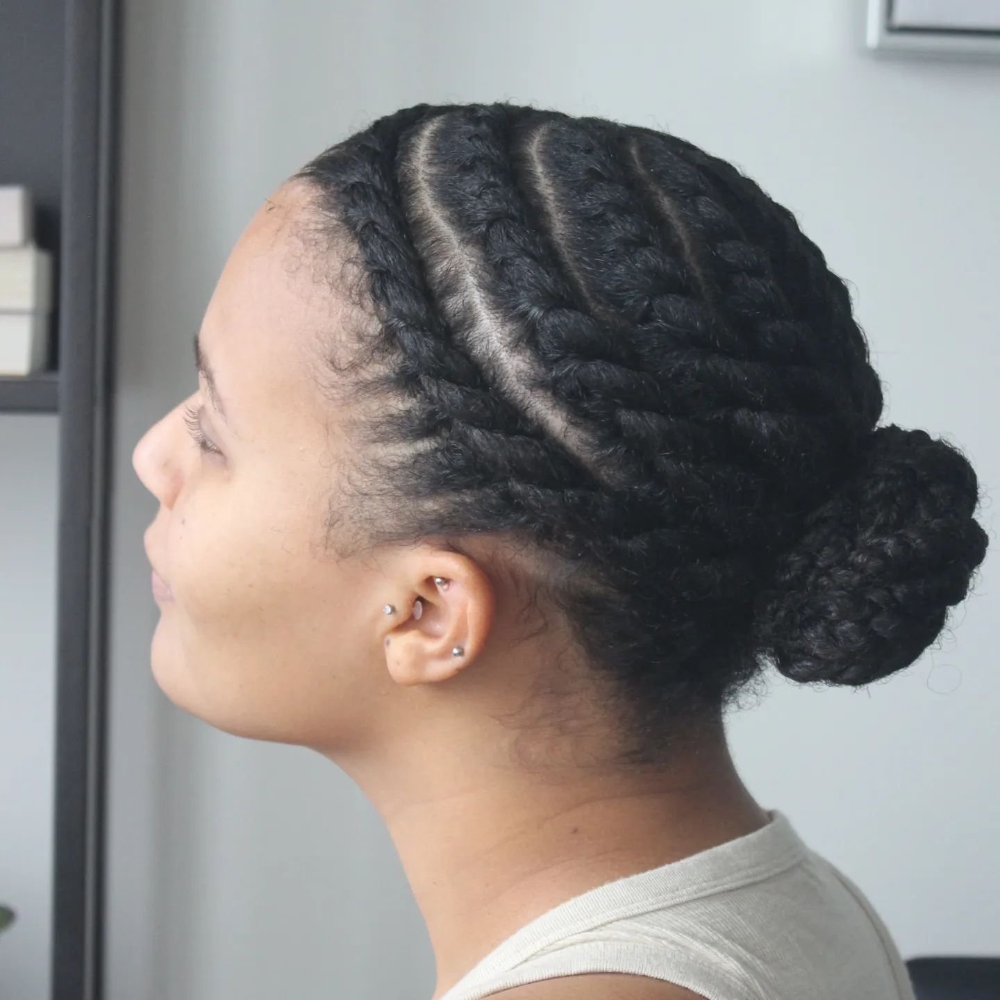 Curly Hair Flat Twist