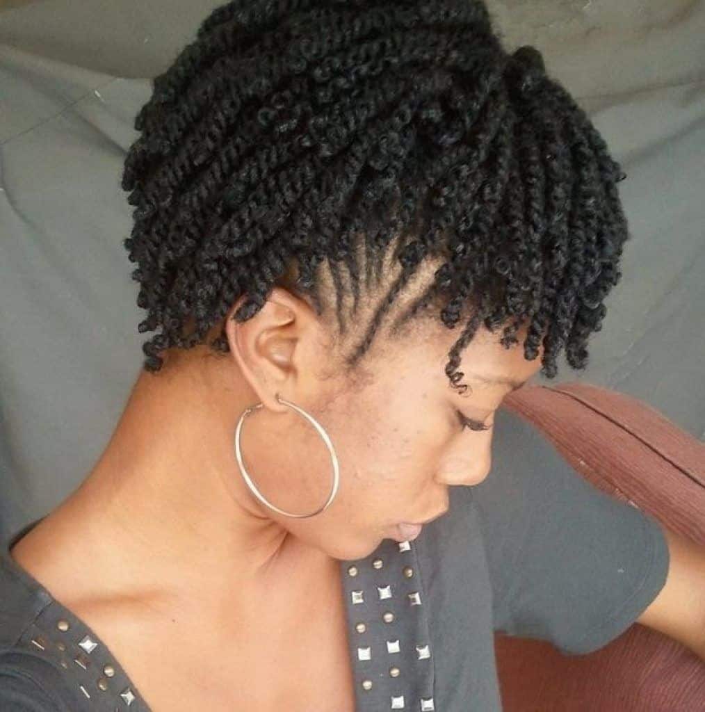 short natural hairstyle