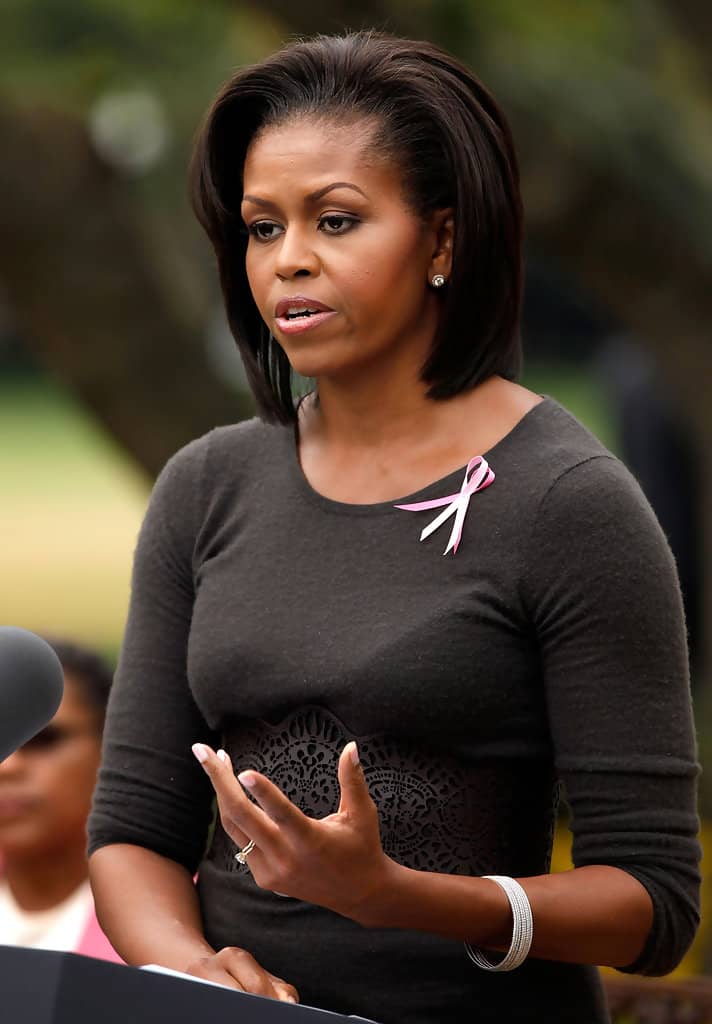 natural hair on michelle obama