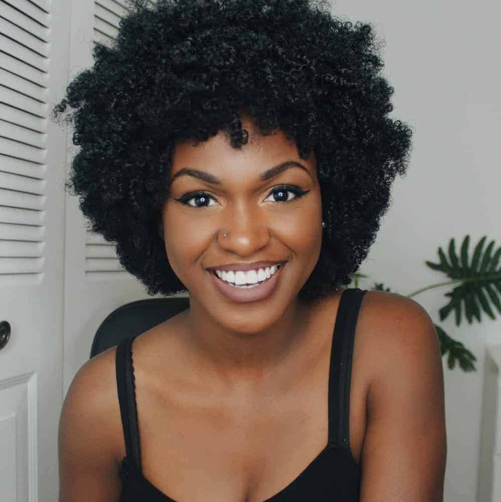 Natural hair afro