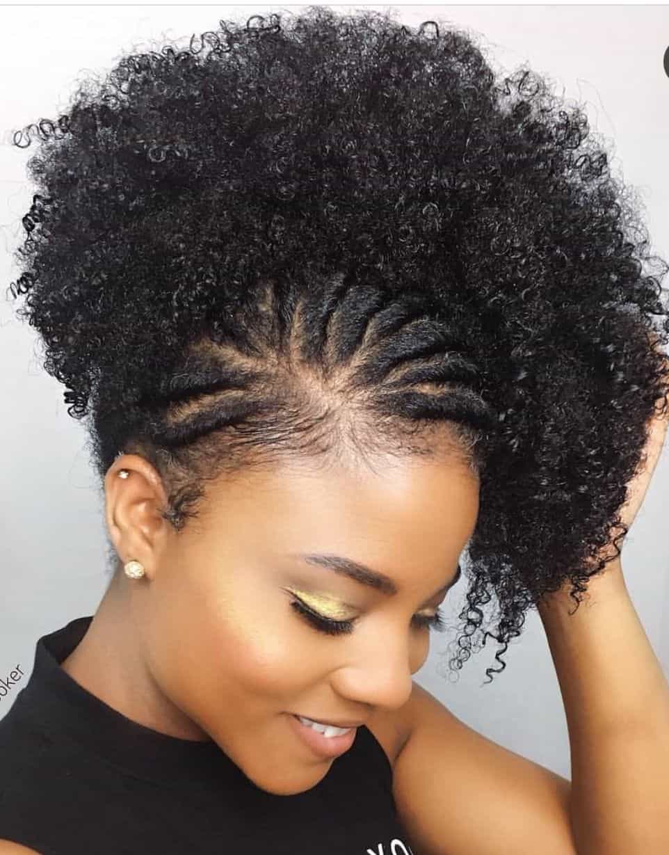 Short natural hairstyle