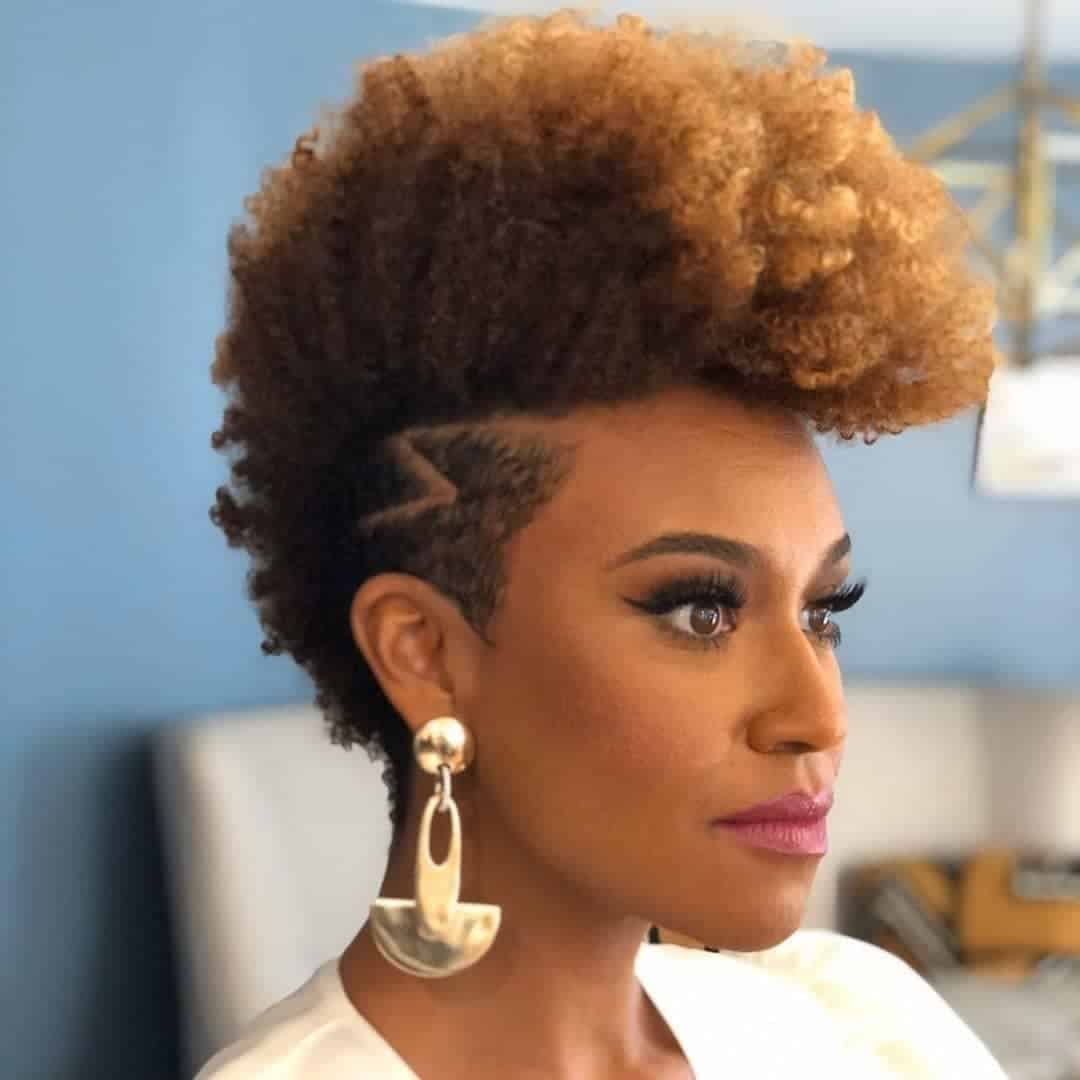 Short natural hairstyle