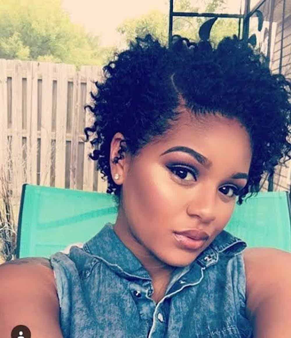 short natural hairstyle