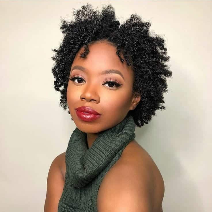 Short natural hairstyle