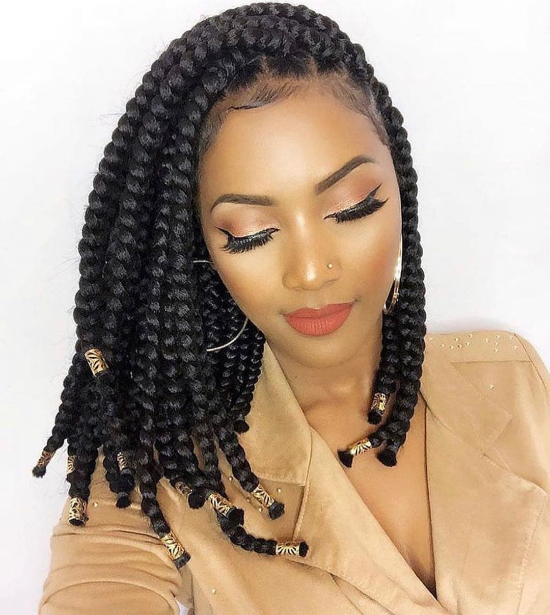 Classy Shoulder Length Knotless Box Braid