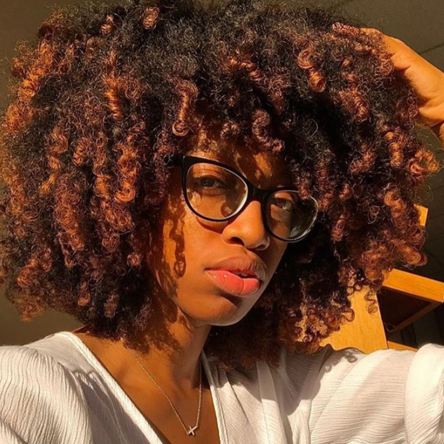 Blonde Balayage Afro For A Bold Look