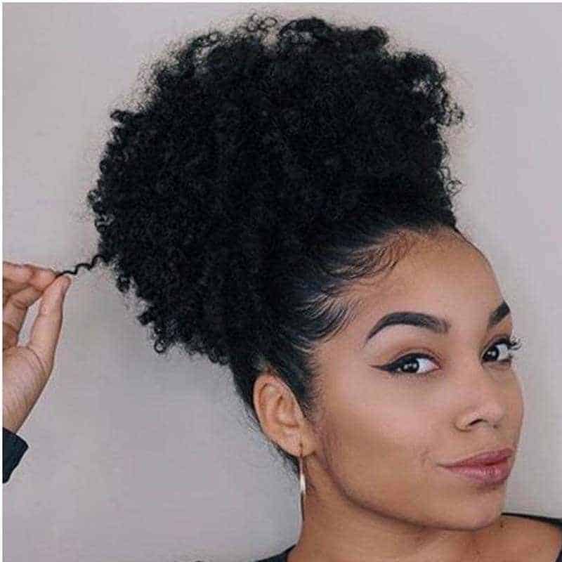 Natural hair bun