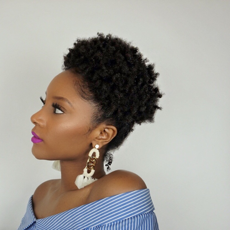 Short natural hair hairstyle