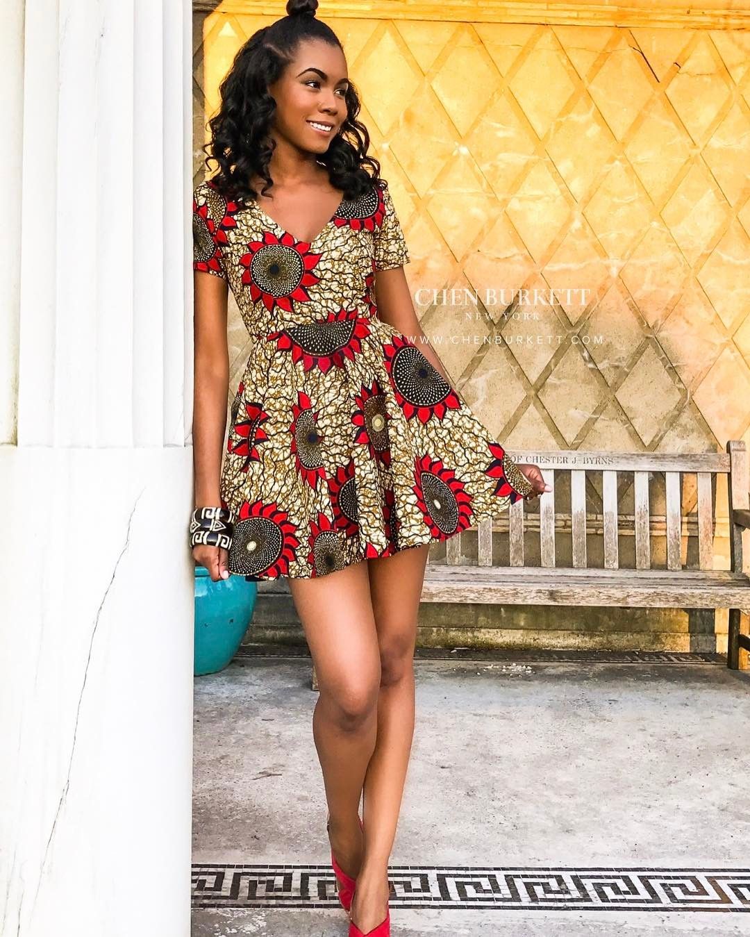 Ankara short gown designs