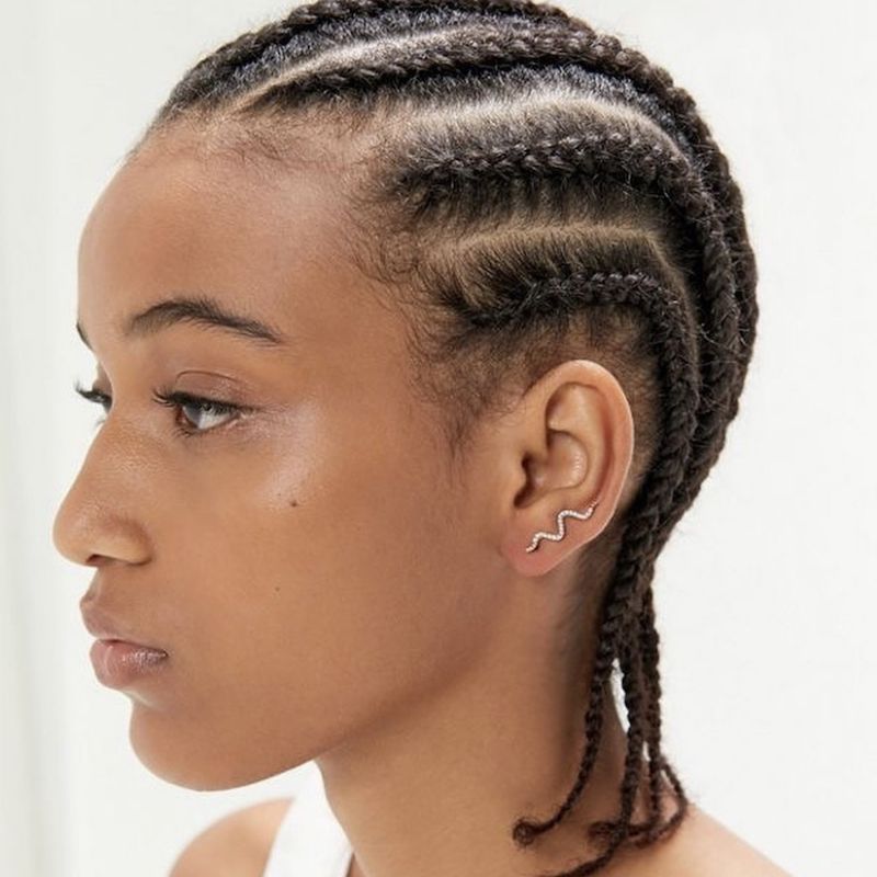 Short Hair Cornrow