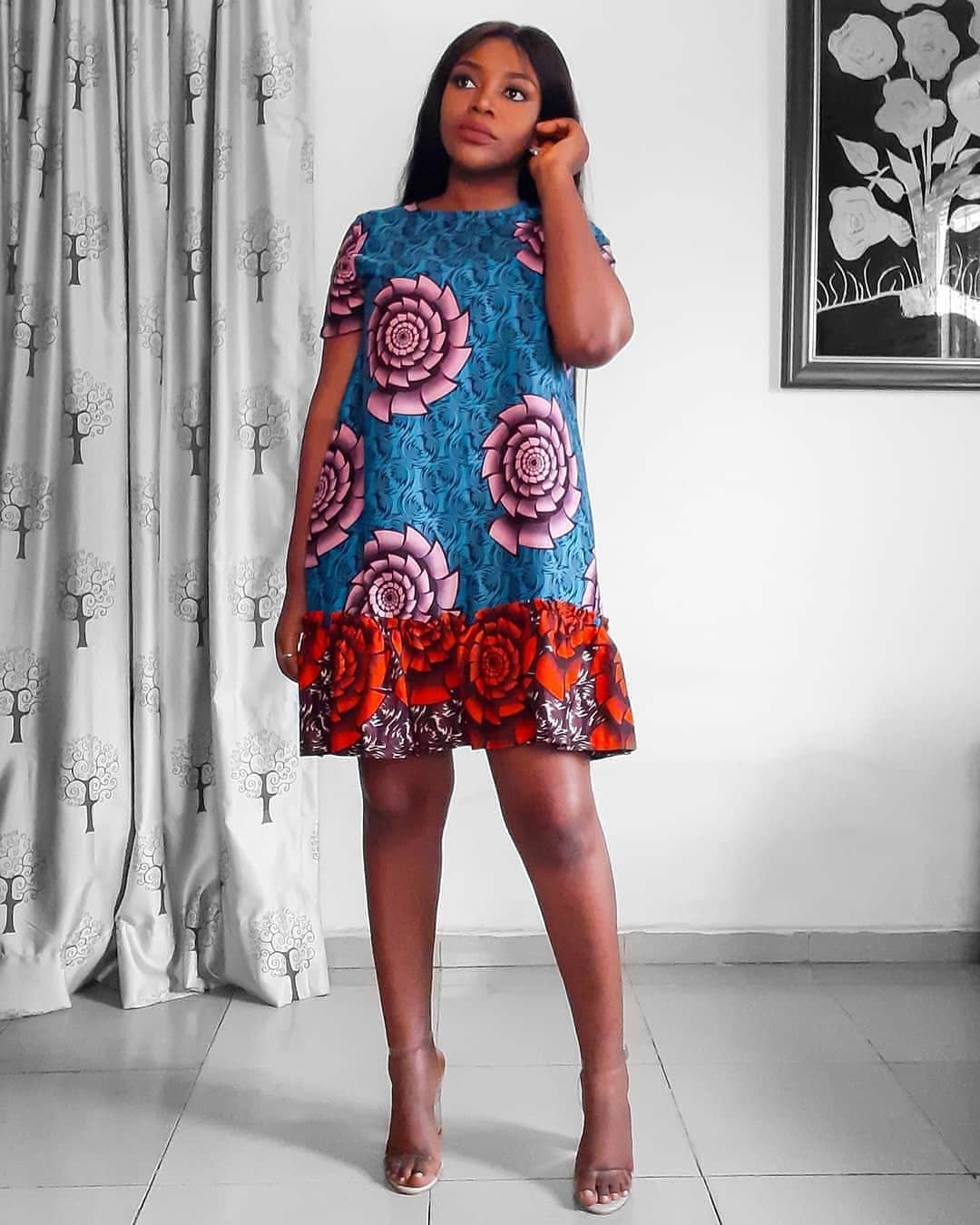 Ankara short gown designs 