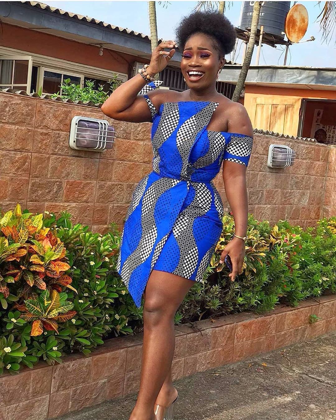 Ankara short gown designs 