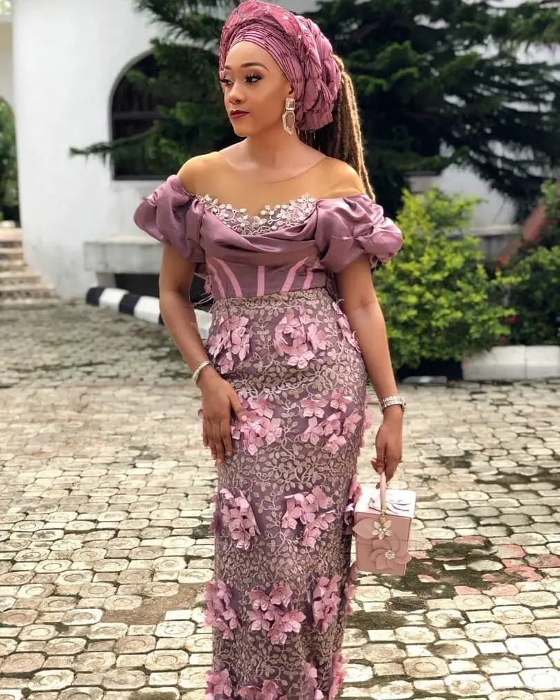 Look stunning to your next owambe in these 5 lace styles - AlimoshoToday.com