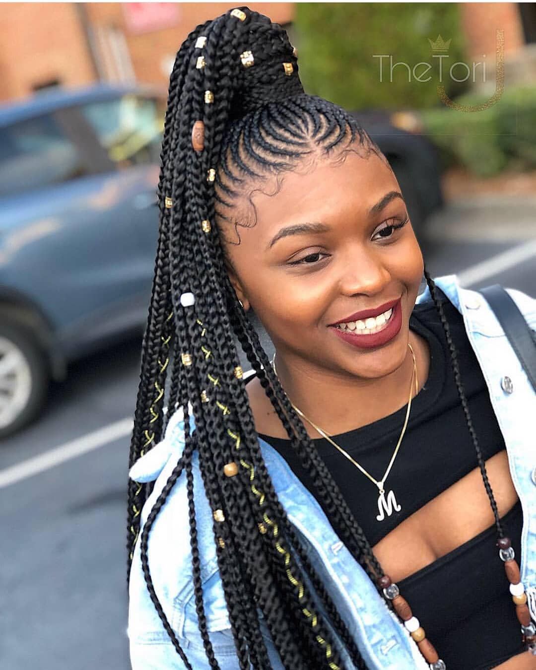 African braid hairstyle