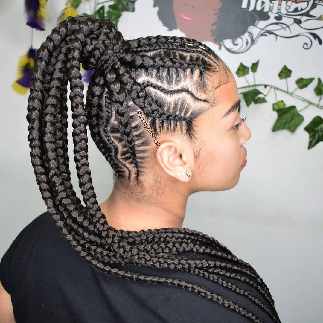 African braid hairstyle