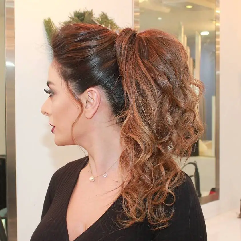 Easy Folded ponytail