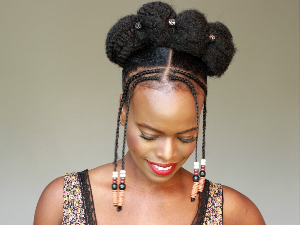 Simple Fulani Updo