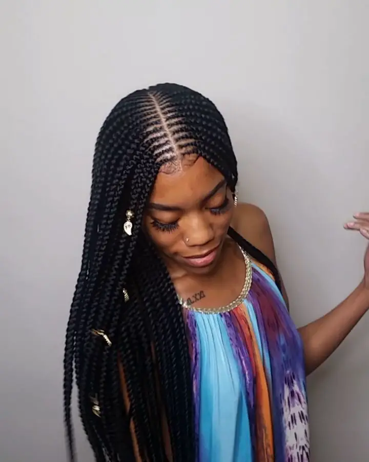 Latest fulani braid hairstyle