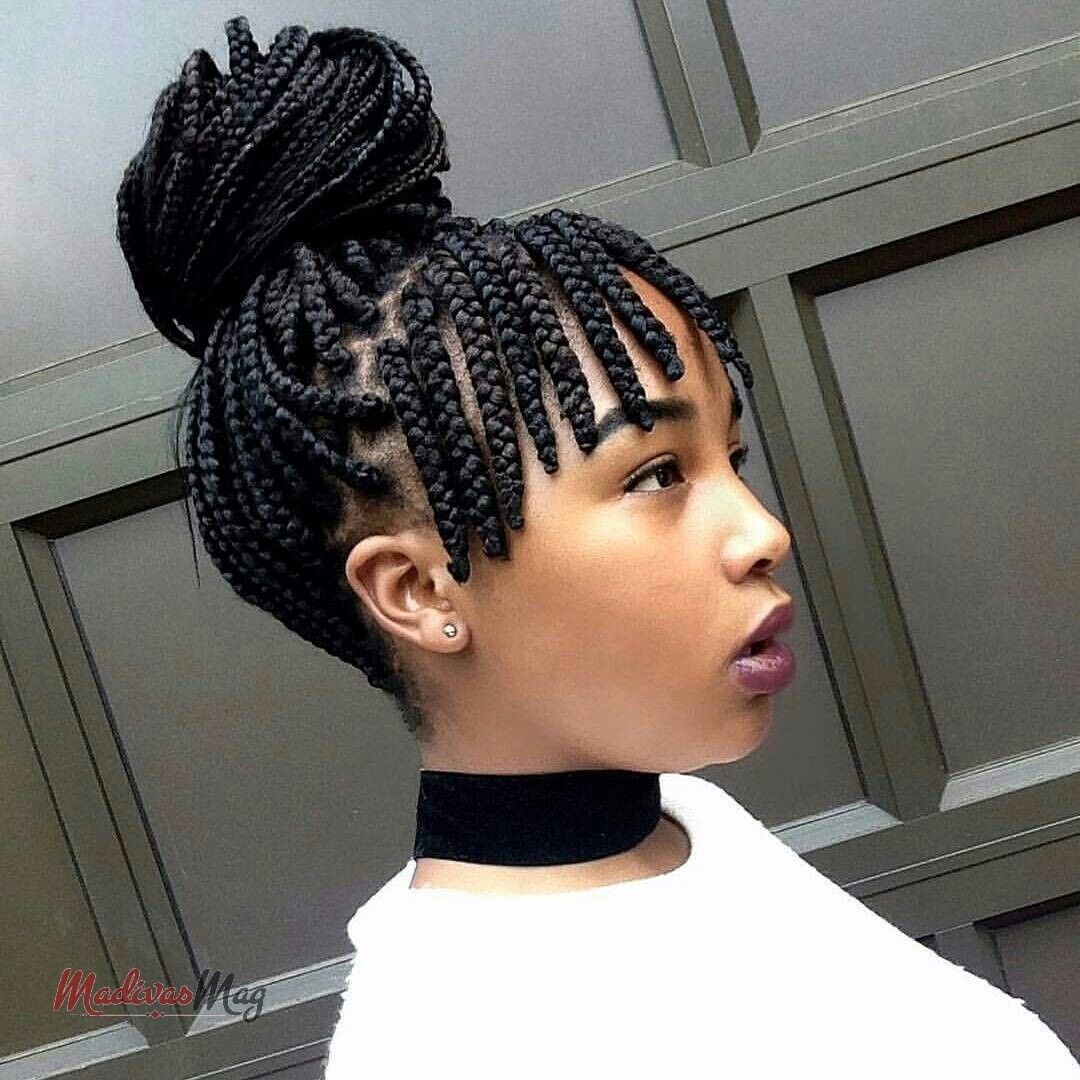 Meadium box braids that are trendy in 2020