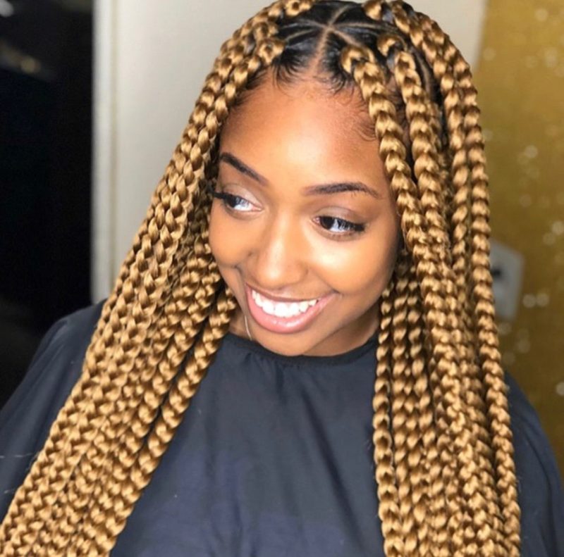 50 Beautiful Jumbo Box Braids Ideas For 2023 Thrivenaija 