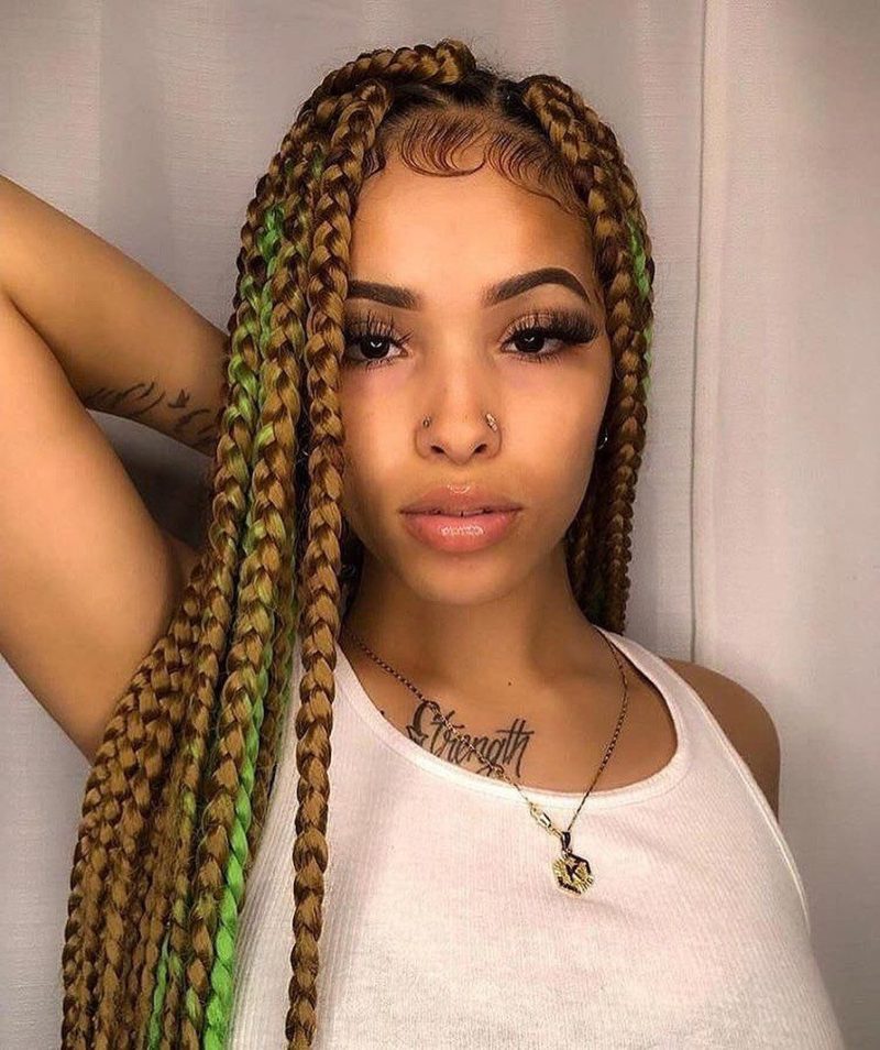 jumbo box braids middle part jumbo box braids middle part