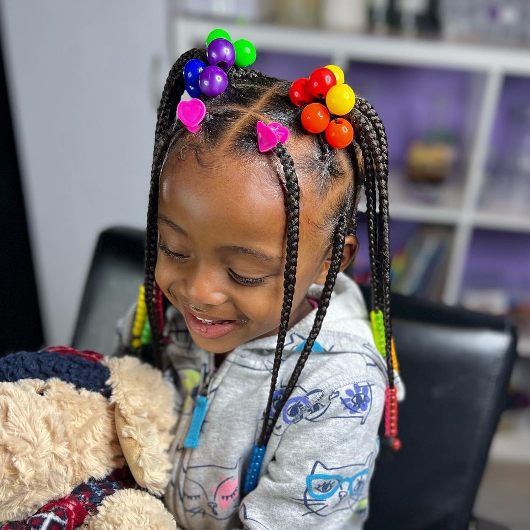 31 Simple And Beautiful Hairstyle Braids For Children | ThriveNaija