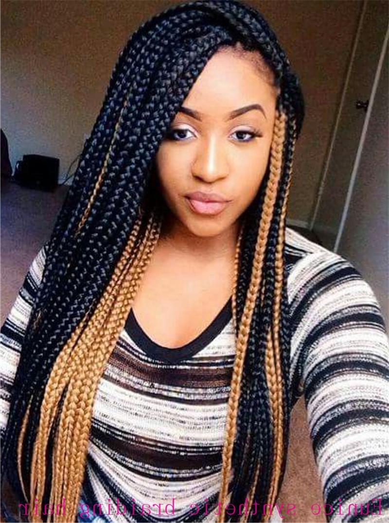 Meadium box braids that are trendy in 2020