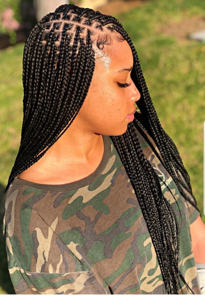 45 Knotless Braid Styles 2023 Jumbo Lose Braids And More Thrivenaija