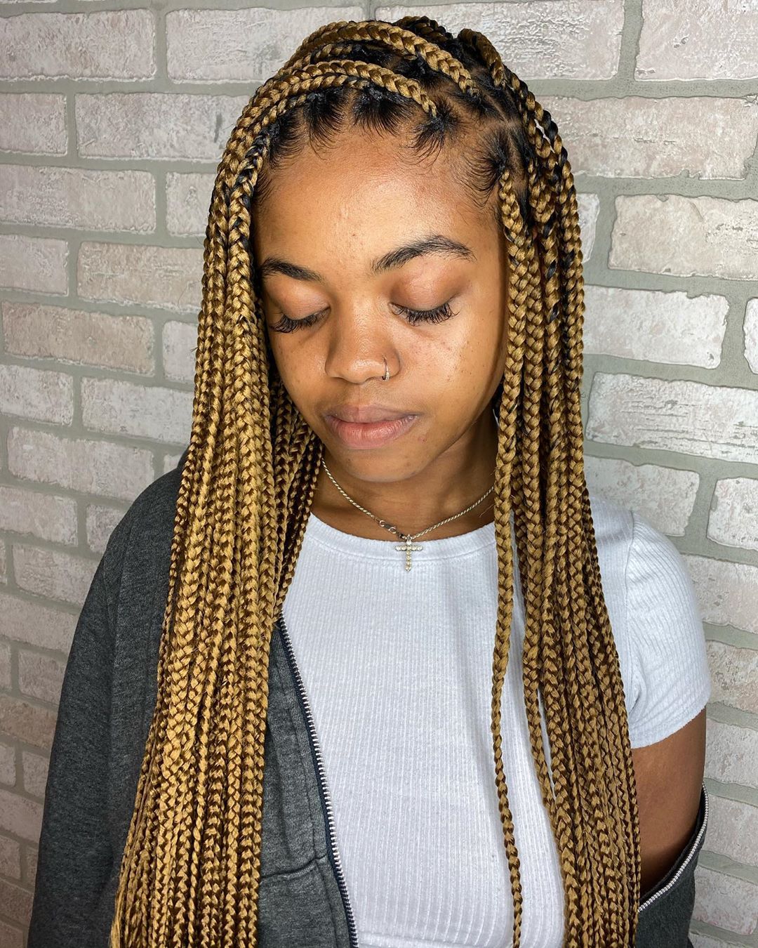 Perfect Your Long Box Braids with Color