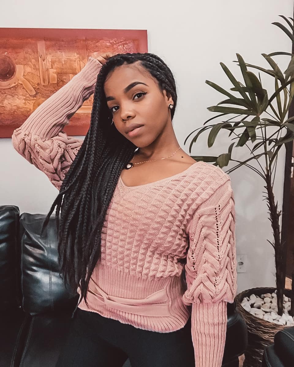 Meadium box braids that are trendy in 2020