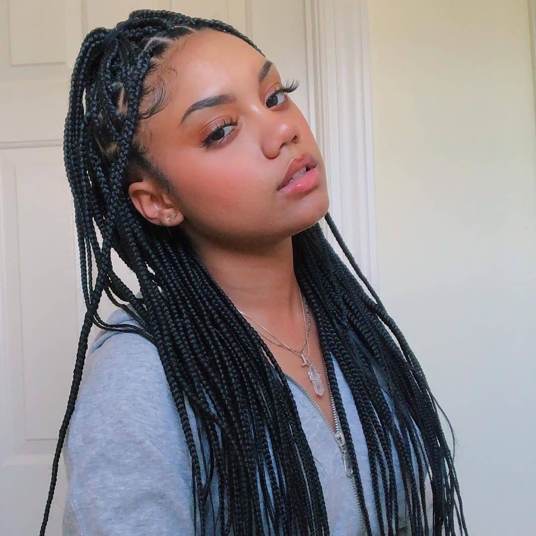 Small Knotless Box Braids With Curls 25 Gorgeous Braids With Curls - Vrogue