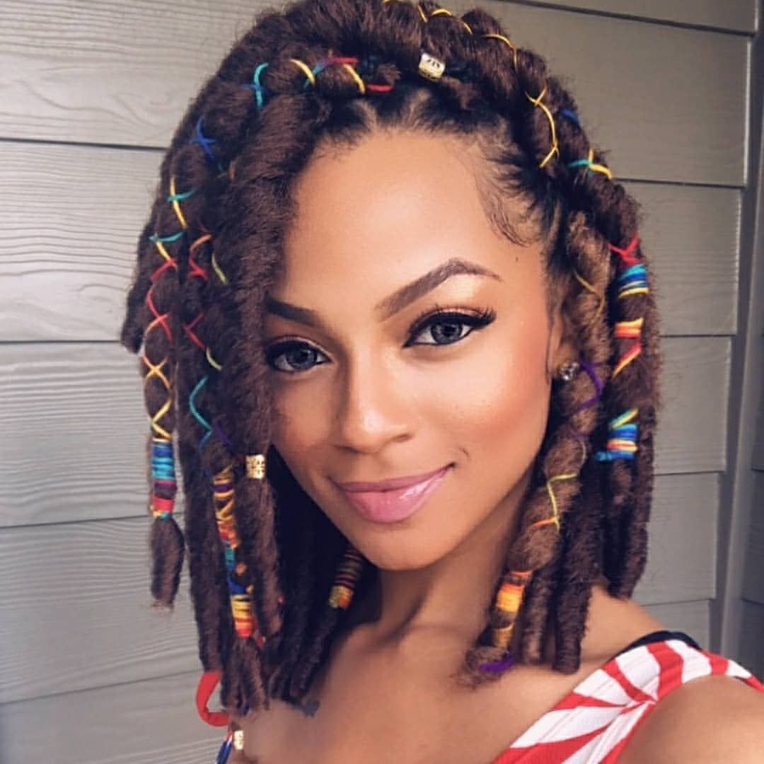 Crochet braid hairstyle idea